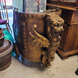 Antique Roman Chariot Bar Cart