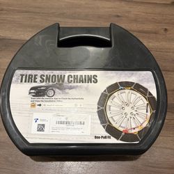 Snow-Chains Easy Install Tire-Chains, One-Pull Fit Design Tire Snow Chains for Passenger Cars, Sedan, SUVs KN-110