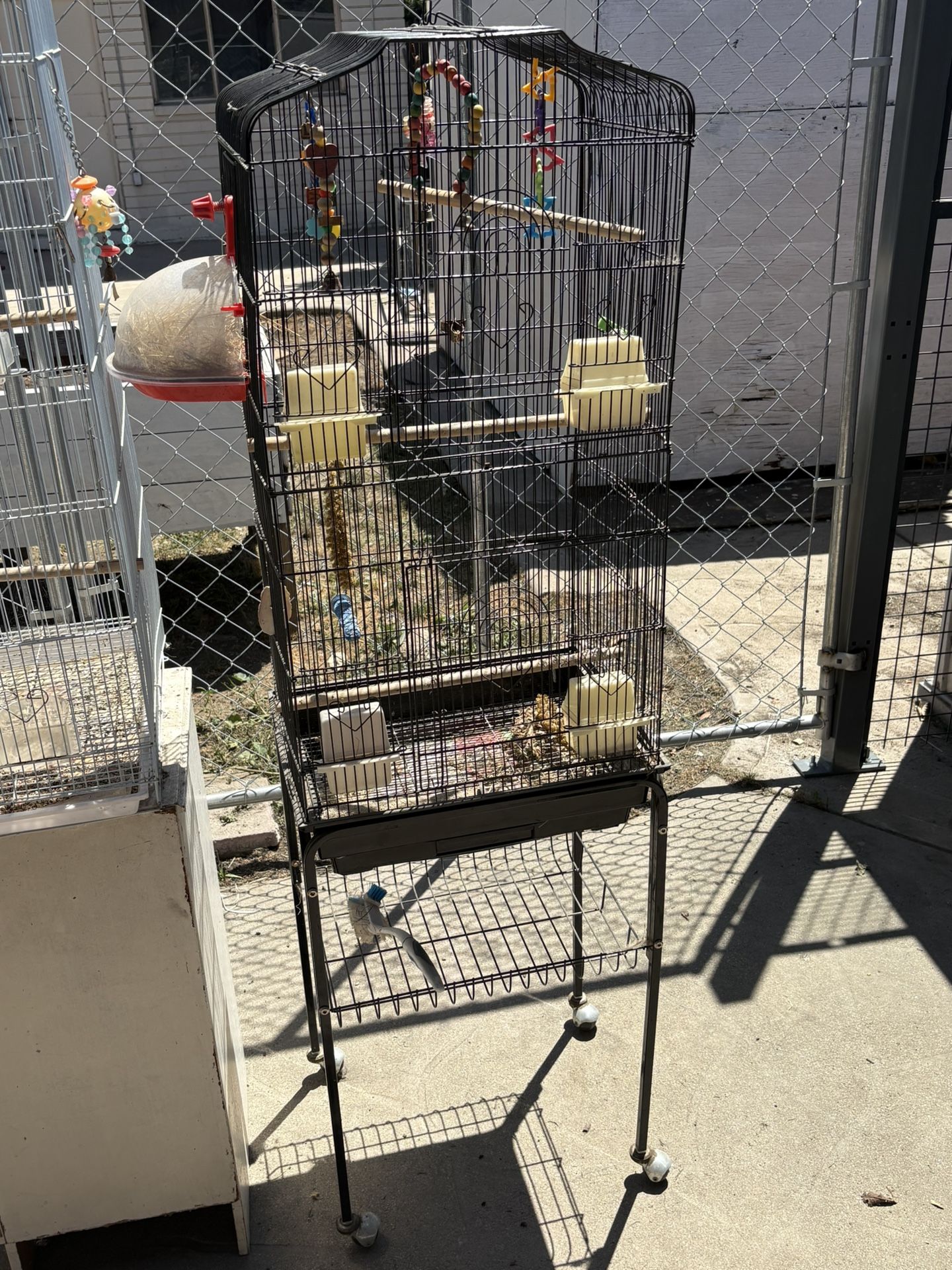 Bird Cage With Stand On