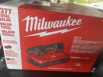 Milwaukee Batteries And Rapid Chager