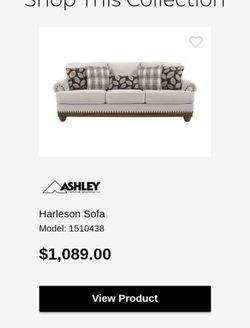 Ashley's Fabric sofa set