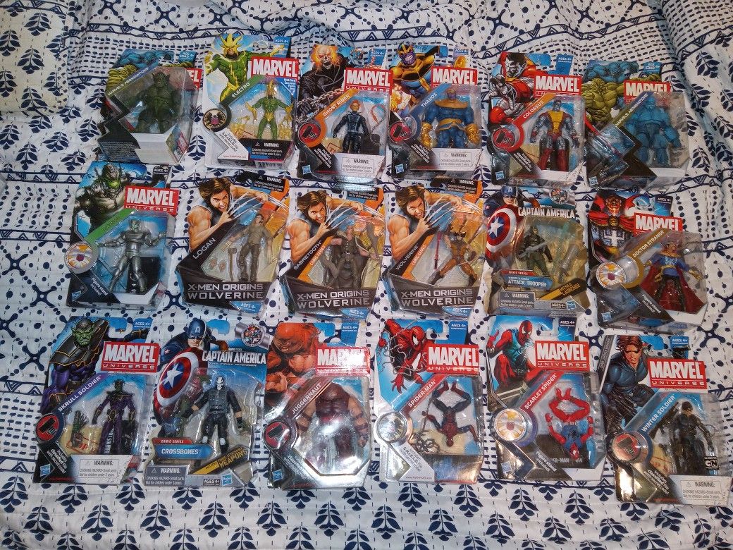 SALE. Marvel Action Figure Collection Over 60