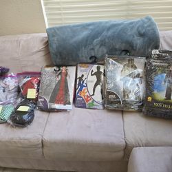8 Costume Lot: Size Vary,  Adult, teen, large/small child