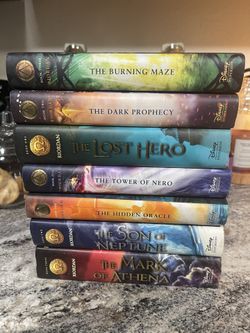 RICK RIORDAN 7 HARD COVER BOOK COLLECTION