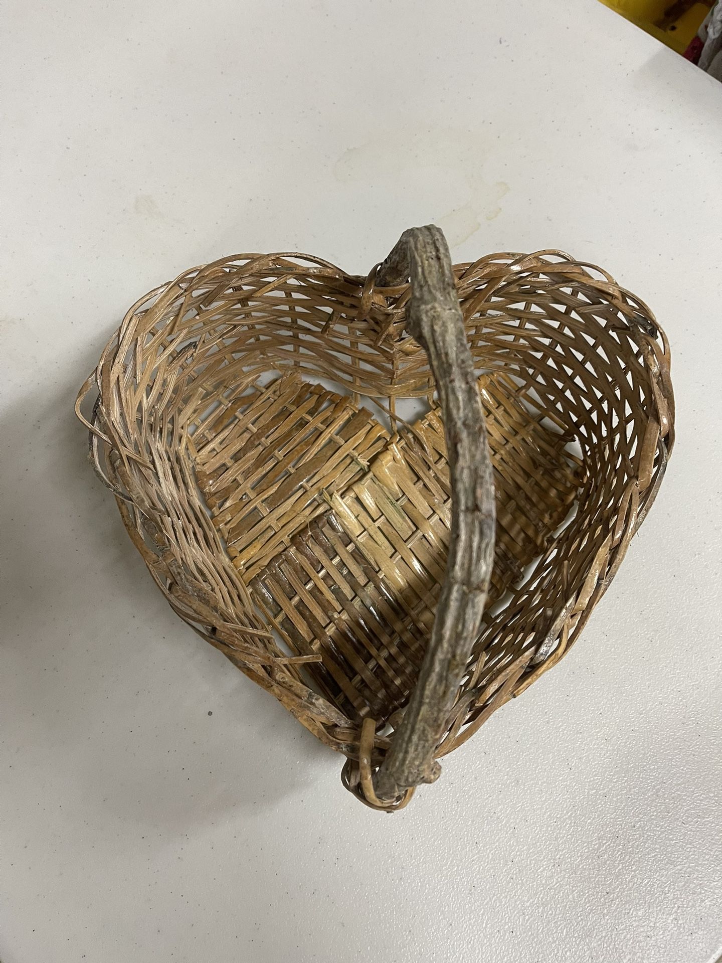 Vintage Heart Basket