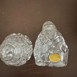 Crystal Salt And Pepper Shakers