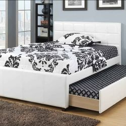 BRAND NEW FULL/TWIN TRUNDLE BED WITH MATRESS INCLUDED $489