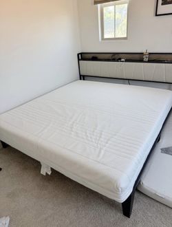 IKEA Ã…NNELAND King Innerspring Mattress - Like New, Medium-Soft