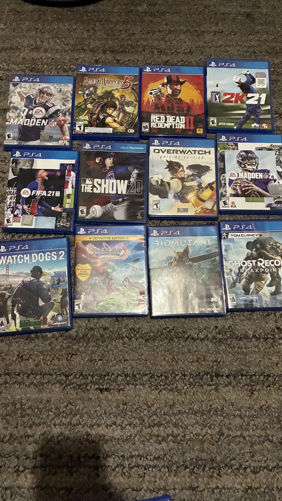Used Ps4 games