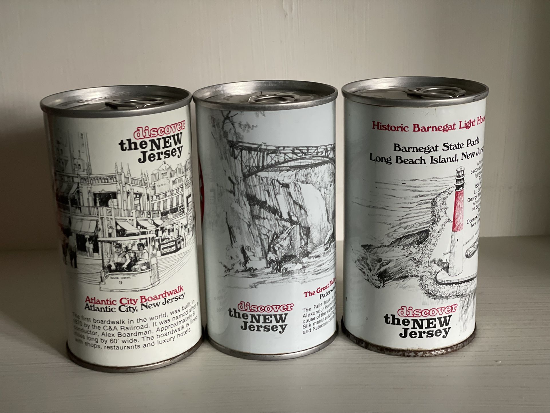 Iron City “Discover New Jersey” Collectible (Empty) Cans