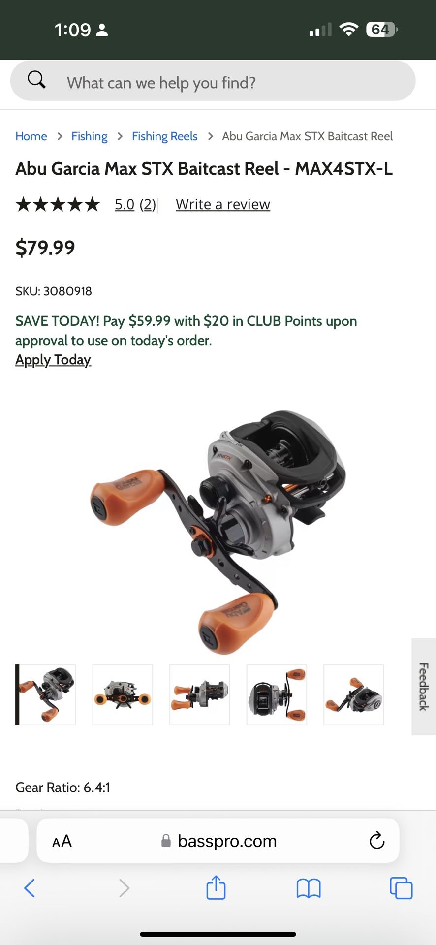 Abu Garcia MaxSt(flip Switch)