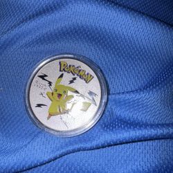 NEW Pokemon Pikachu Premium High Quality Rare collectible Metal Silver Coin New