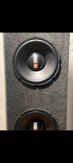 2 X JBL Gt4 1000 Watt Subwoofer In Enclosure
