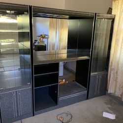 Vintage Black Gray Entertainment Center Free