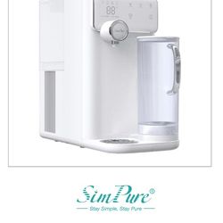 SimPure 7-Stage Cold Water Filtration Countertop Reverse Osmosis | 5-in-1 RO+CTO + UV