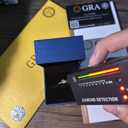 💍Elegant Moissanite Ring - D Color, 0.5ct (Size 5.0mm)