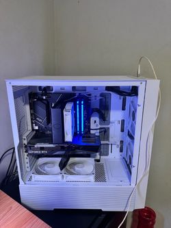 Custom Built Gaming PC White Case