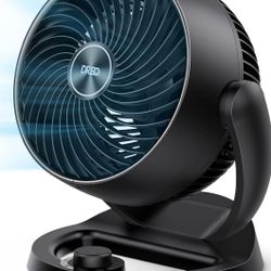 Dreo Fans for Home Bedroom, Table Air Circulator Fan for Whole Room, 12 Inch, 70ft Strong Airflow, 120° adjustable tilt, 28db Low Noise, Quiet, 3 Spee