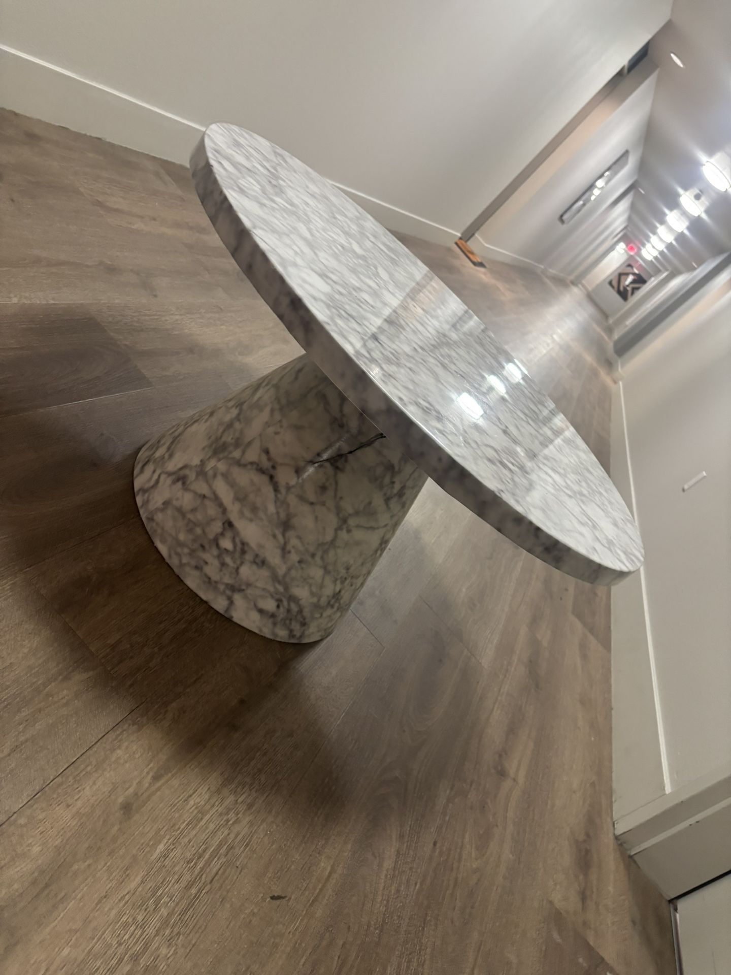 Marble  Style Table Heavy Solid 