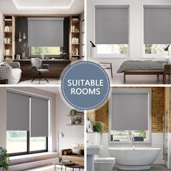 NEW 43 X 72 BLACKOUT ROLLER SHADE 