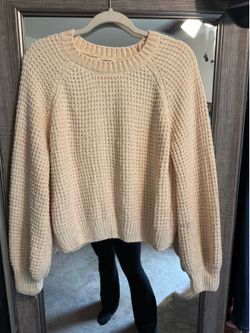 Cream Chunky Knit Sweater