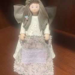 Kneeded Angels Ribbon Of love Angel Figurine