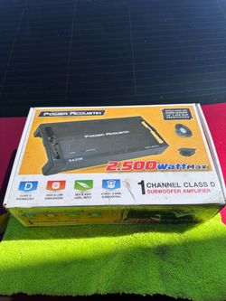 Power acoustik RZR1 2500D Amp