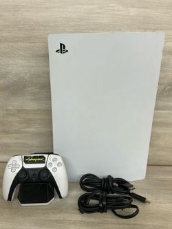 Sony PlayStation 5 Disc Edition PS5 825GB White Console Gaming System CFI (PO1021818)