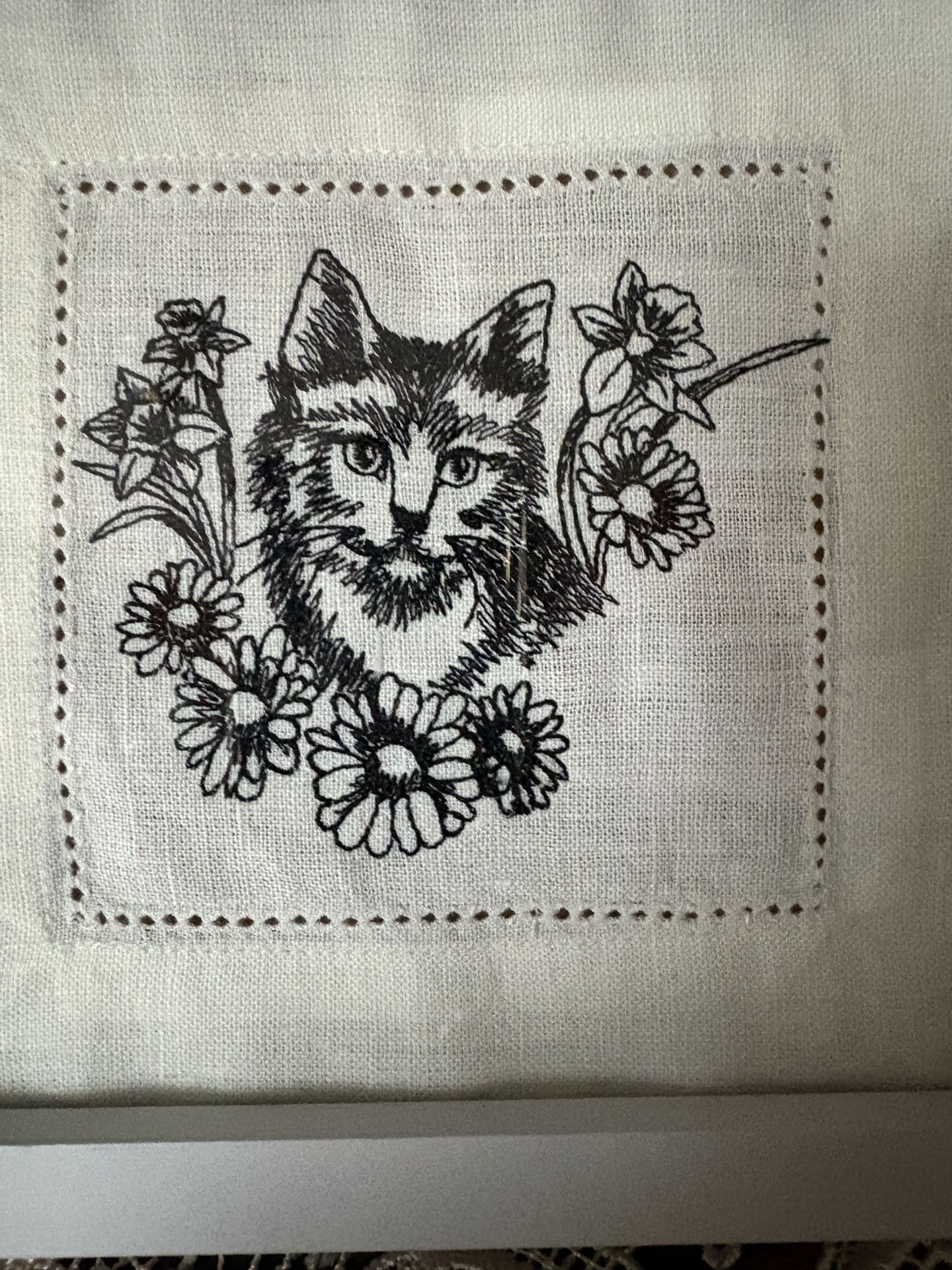 Handmade Framed Embroidered Art