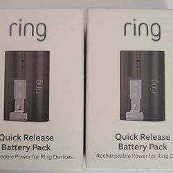BRAND NEW SEALED Ring Video Doorbell  Quick Release Rechargeable Battery Pack  Sealed Devices