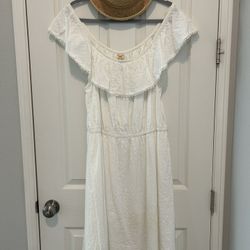 White Mexican Style Dress