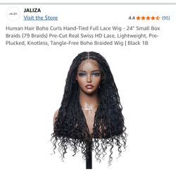 BEAUTIFUL FULL HD LACE BOHO BRAIDED WIG
