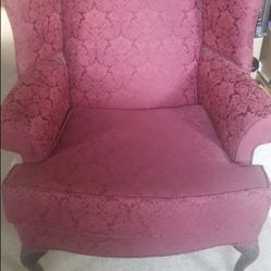 Burgundy Accent Chair 