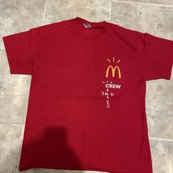 AUTHENTIC Travis Scott Cactus Jack McDonalds Crew Employee T-Shirt Size Large