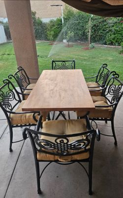 7pc patio dining Set/outdoor dining set/outdoor Furniture/Cash Only