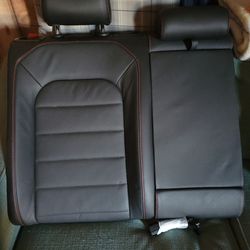 2017 VW Golf GTI Black Leather Rear Car Seats 