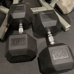 100 Lb Rogue Fitness Dumbbell Set