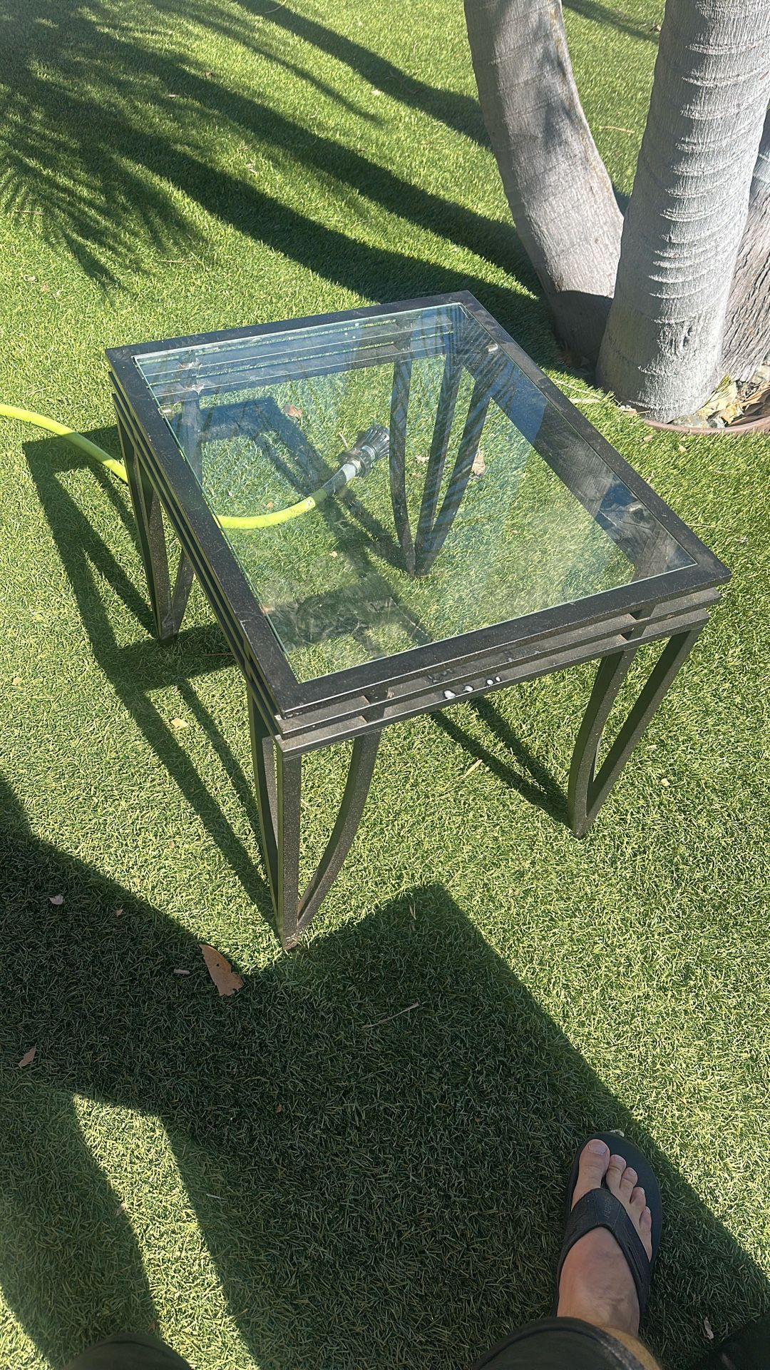 Glass End Table