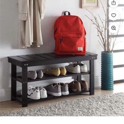 Entry Way Bench Shoe Rack
