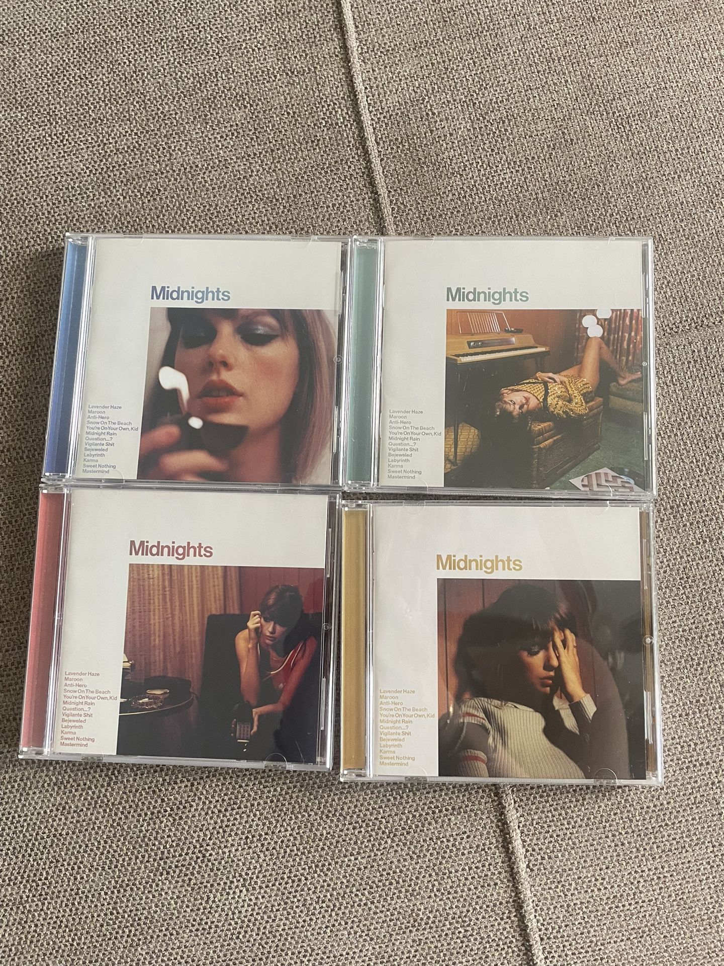 Taylor Swift 2022 Midnights CDs (count=4)