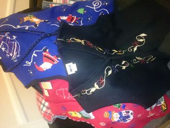 Christmas sweater vests'
