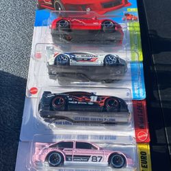 5 Pack Set Hot Wheels STI BRZ Shelby Ford  Pink Sierra & Aston Martin  