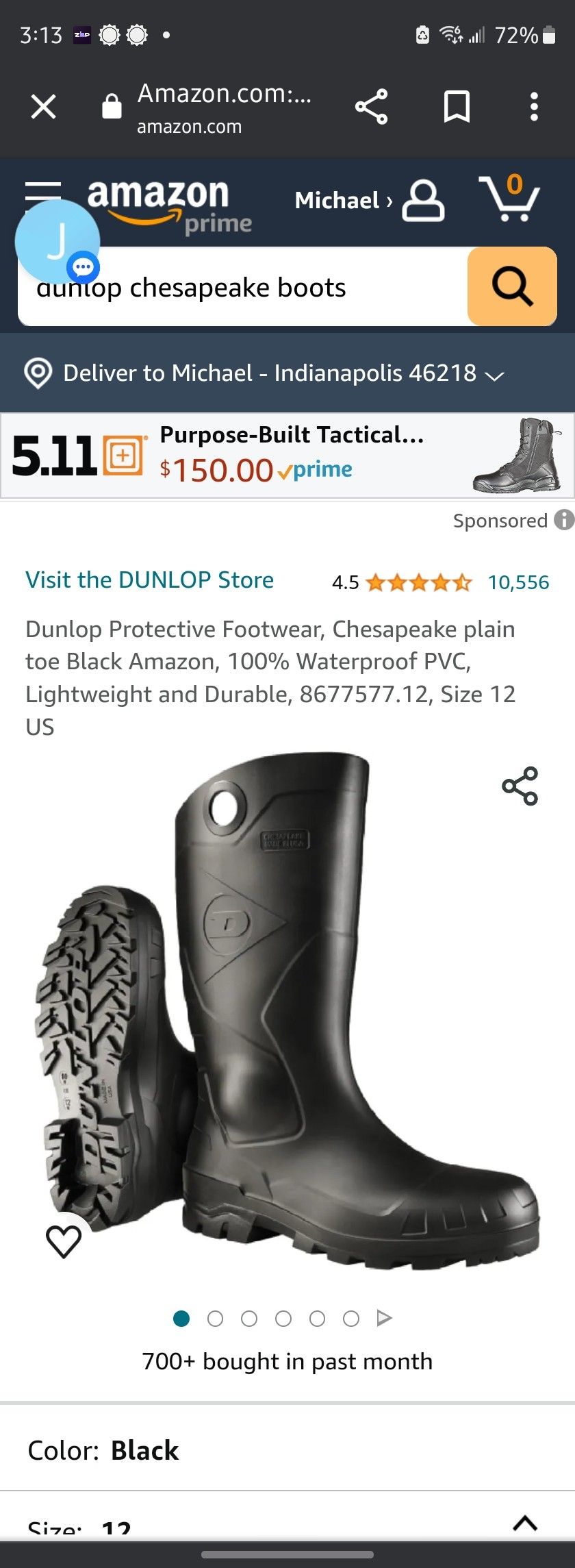 Steele Toe Rubber Work Boots