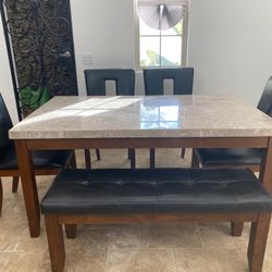 Dining Table (bench and chairs)