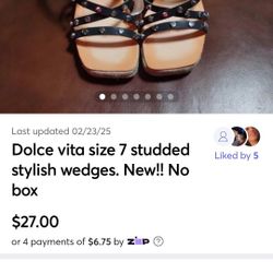 Dolce Vita Wedge Shoes Size 7