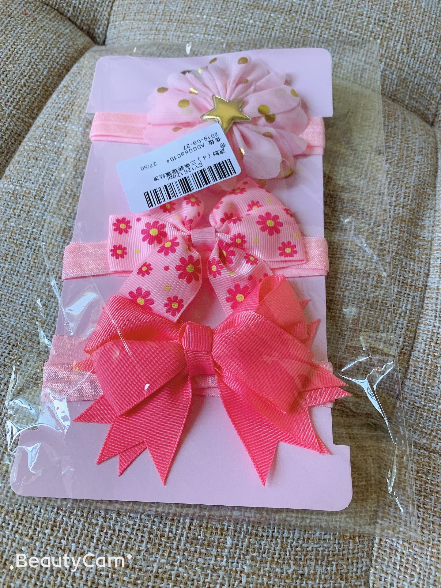 3Pcs/Set Baby Girl Headbands Elastic