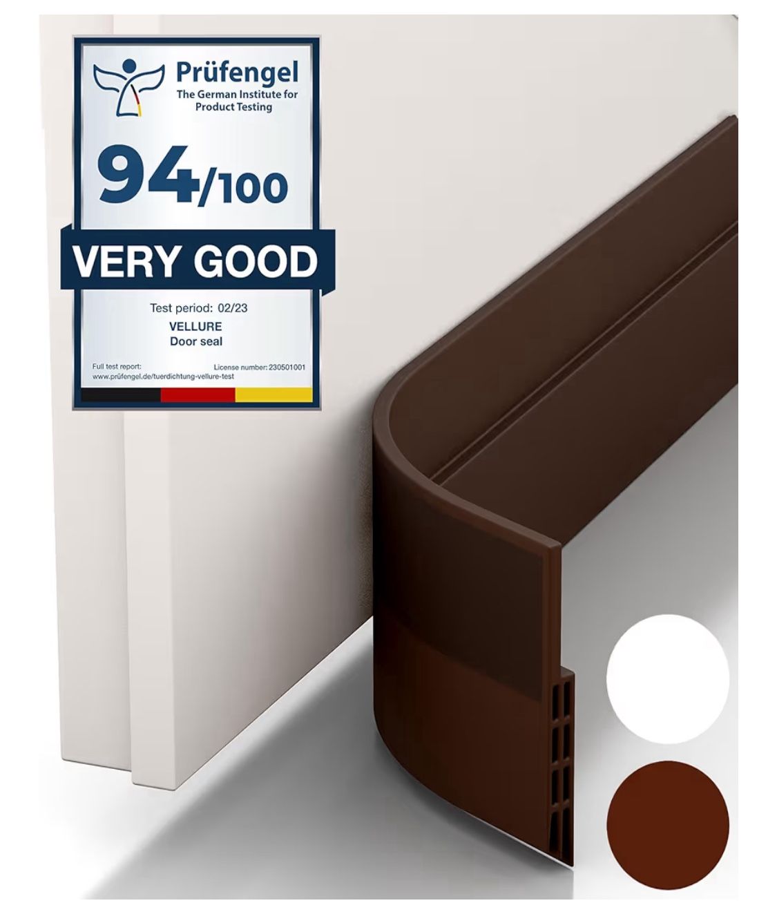 door draft stoppers for bottom of door - NEW premium door sweep / door seal strip (save energy – installs quickly and easily) door weather stripping, 