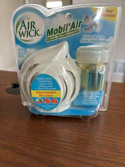 VTG Airwick, Mobile Air, Electric, Portable Air, Freshener Diffuser, Crisp Breeze NOS