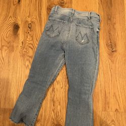 Mother Jeans - Light Wash Denim- Size 28 -The Hustler Ankle Fray