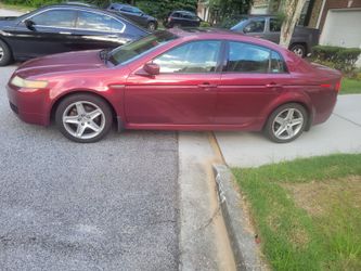 Red Acura TL 2004
